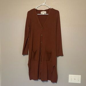 Hiatus Long Button Down Cardigan
